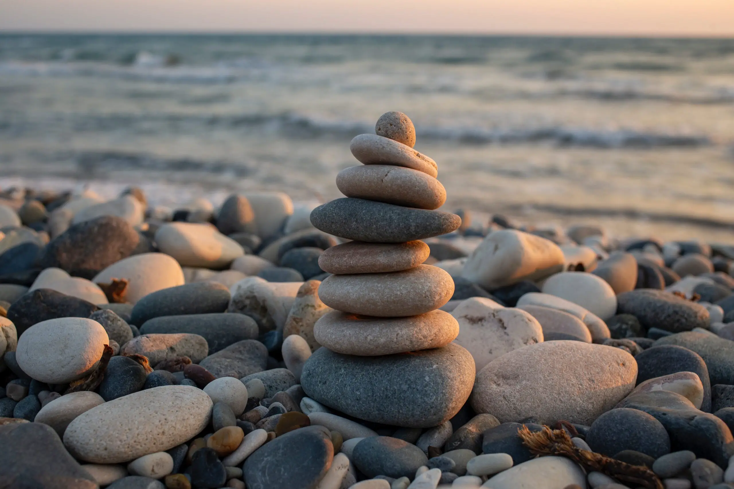 rock stacks can be calming
